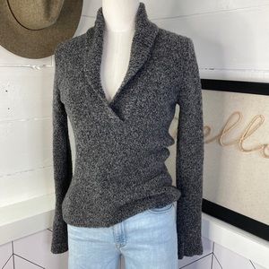 Eileen Fisher Shawl Collar Blouce Pullover Sweater
